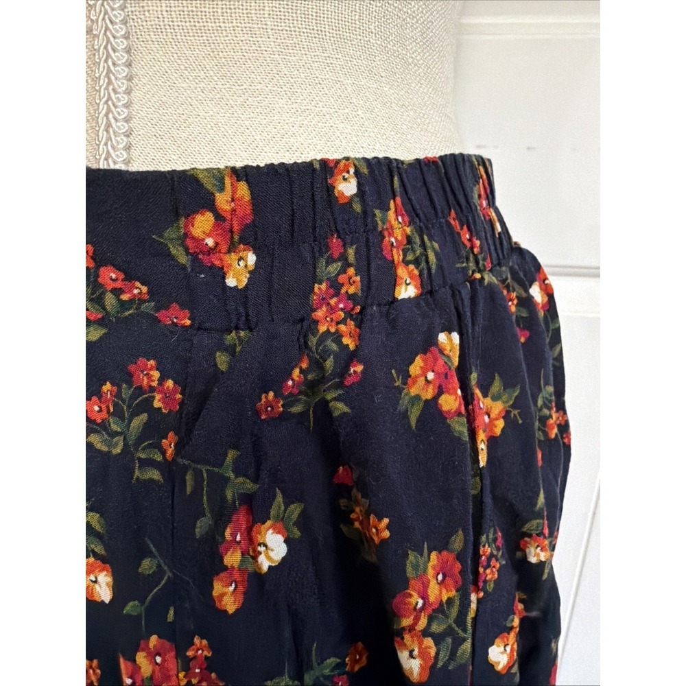 Kathie Lee Collection Navy Floral Midi Skirt - Picture 5 of 7